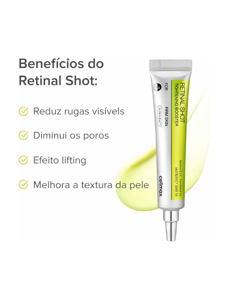 Sérum Facial Coreano Celimax Retinal Anti Rugas - Pele Lisa, Jovem e Uniformizada