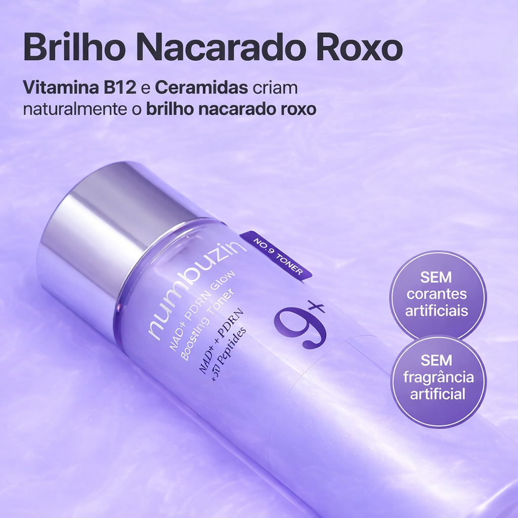 Kit Numbuzin No.9 NAD+ Bio Lift – Essência Firmadora + Tônico Iluminador