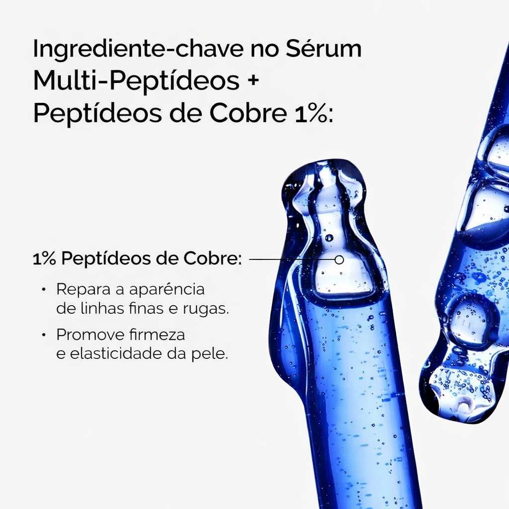 Sérum Multi-Peptídeo + Peptídeos de Cobre 1% The Ordinary | Aparência da Pele Mais Firme